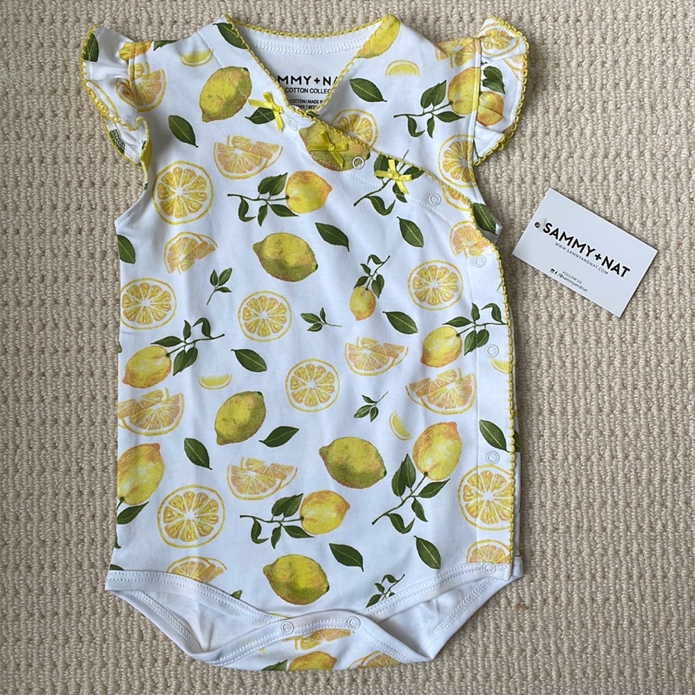 NWT Sammy + Nat Lemons Emma Onesie